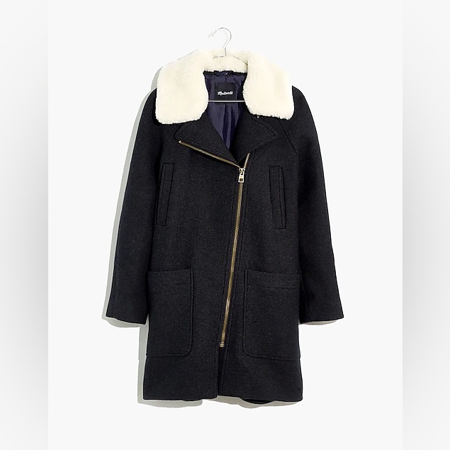 Madewell Eldridge Zip Coat In Insuluxe Fabric